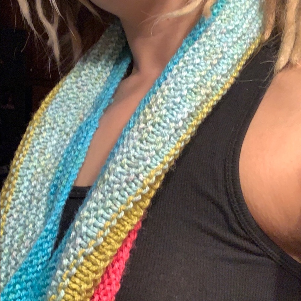 Handmade Infinity Loop Scarf - Picture 3 of 4